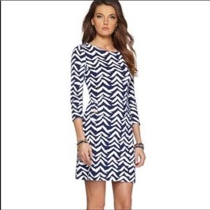 Lilly Pulitzer Navy and White Charlene Dress